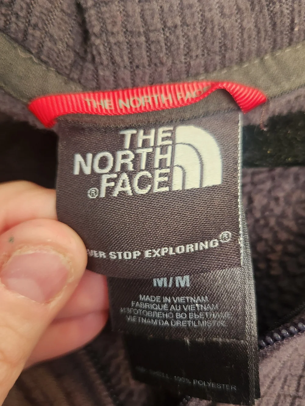 The North Face Men's Black Quarter-Zip Hoodie Sweater M Euc